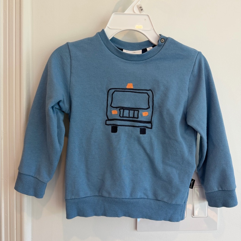 Organic Cotton Blue Kids Sweater size 80 (12-18m)
